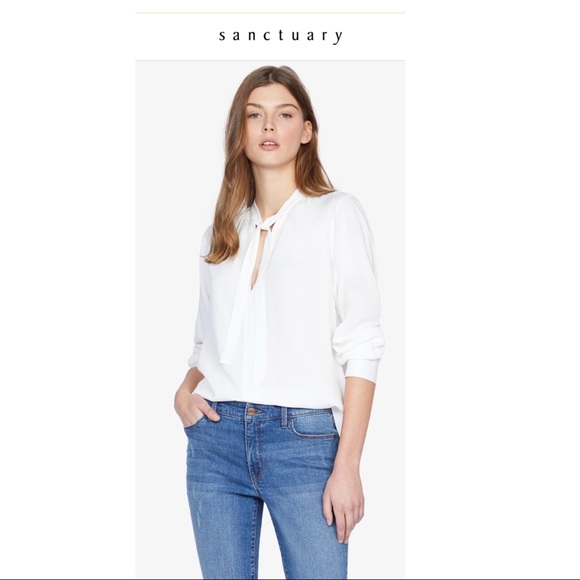 Sanctuary Tops - SANCTUARY GOLDEN HOUR TIE NECK TOP